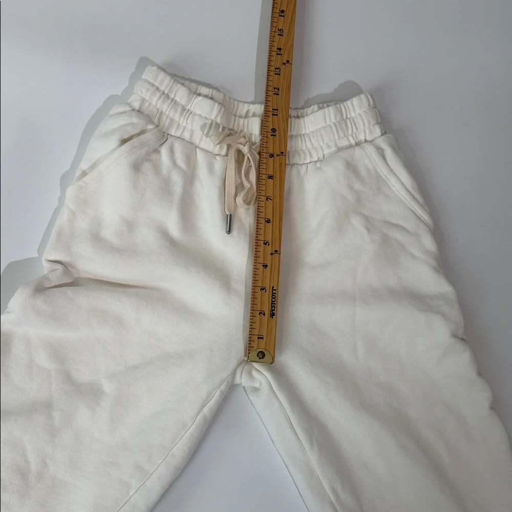 John Elliott Sweatpants Size XS Off White Ivory EUC 100% Cotton Pockets